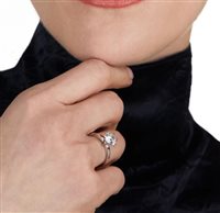 Anillo Ama Mujer in Oro blanco Diamante Lab Grown 1.5 Ct AMA-AN-1014-127-1-13-1.5 - AMA-AN-1014-127-1-13-1.5